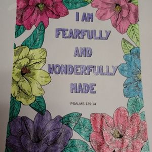 Inspirational adult coloring